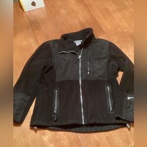 Free Country Men's Fleece Black Jacket - Size Large